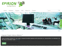 Tablet Screenshot of epirion.com